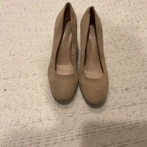 Kelly & Katie Tan Suede Heels